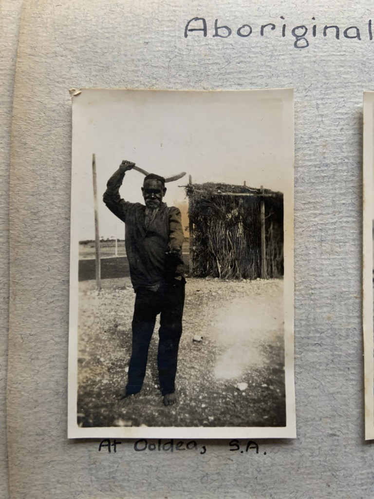 "At Ooldea, S.A." 1923 in John "Jack" Riverstone Faviell 1922-1933 photo album