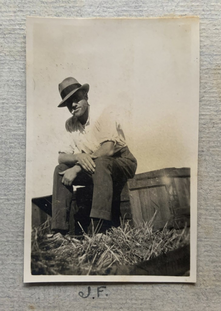 "J.F." 1923 in John "Jack" Riverstone Faviell 1922-1933 photo album