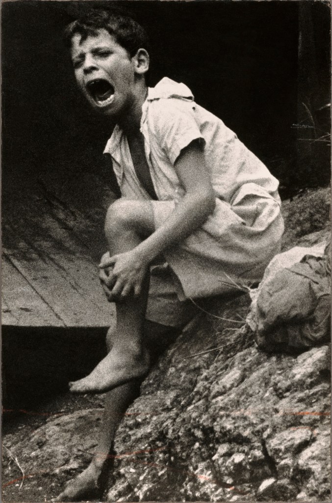 Gordon Parks (American, 1912-2006) 'Mário da Silva, Crying after Being Bitten by Dog, Rio de Janeiro, Brazil' Negative 1961, printed later