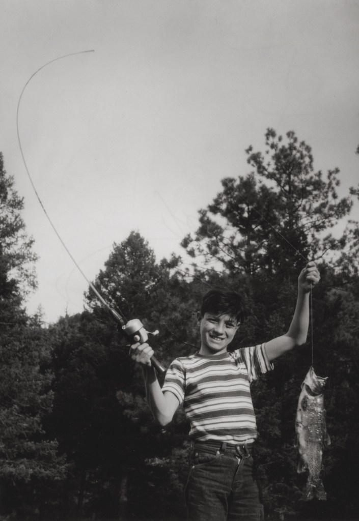 José Gonçalves (American, b. 1927) 'Flávio Catches His First Fish, Denver, Colorado' Negative about 1962, print about 1977