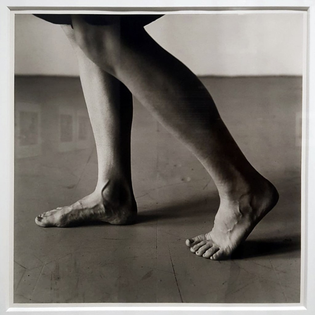 Peter Hujar (American, 1934-1987) 'Dana Reitz's Legs, Walking' 1979 (installation view)