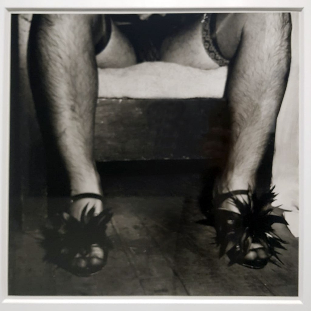 Peter Hujar (American, 1934-1987) 'Randy Gilberti, High Heels, Halloween' 1980 (installation view)