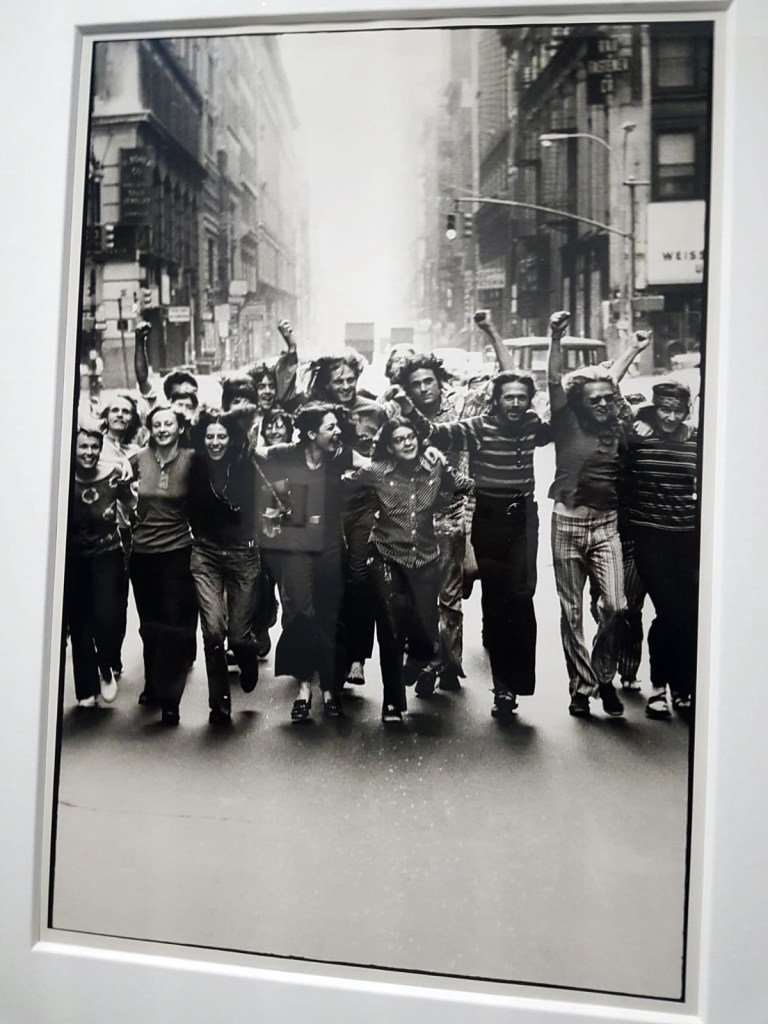 Installation view of the exhibition 'Peter Hujar: Speed of Life' at Jeu de Paume, Paris showing 'Gay Liberation Front Poster Image' 1970 (installation view)
