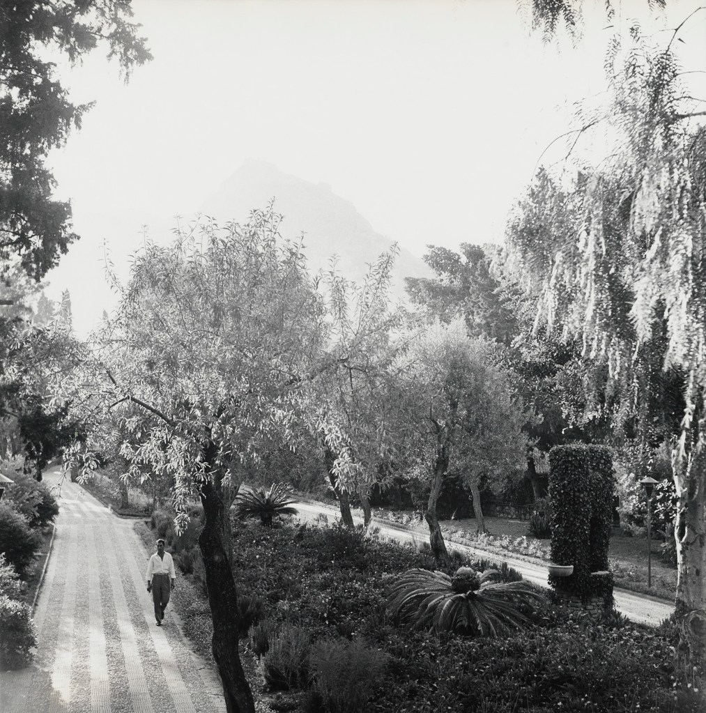 Peter Hujar (American, 1934-1987) 'Public Garden, Taormina, Sicily' 1959 from the exhibition 'Peter Hujar: Speed of Life' at Jeu de Paume, Paris, October 2019 - January 2020
