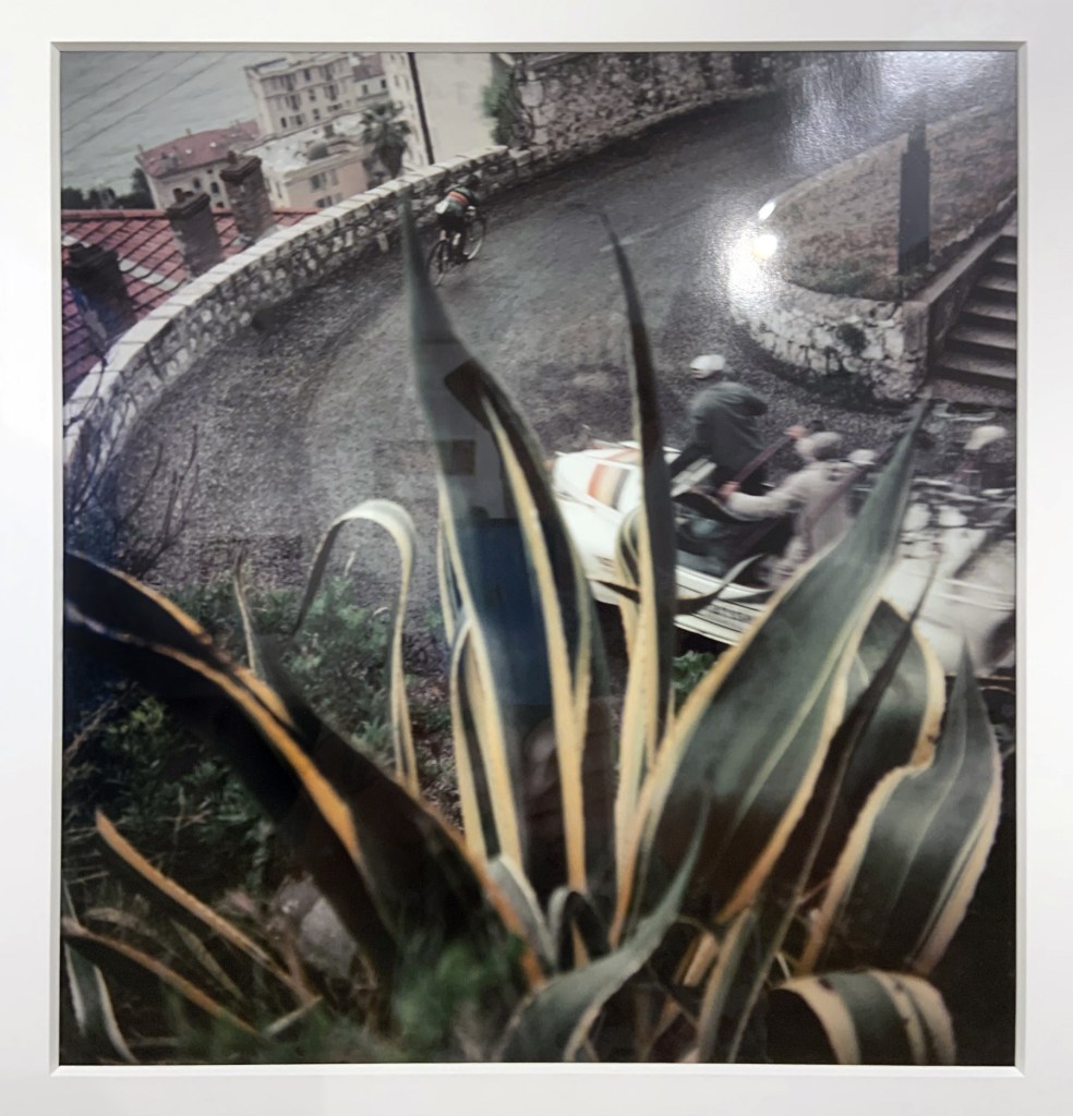Jacques Henri Lartigue (French, 1894-1986) 'Cycling race between Nice-La Turbie France, March 1954' (installation view)