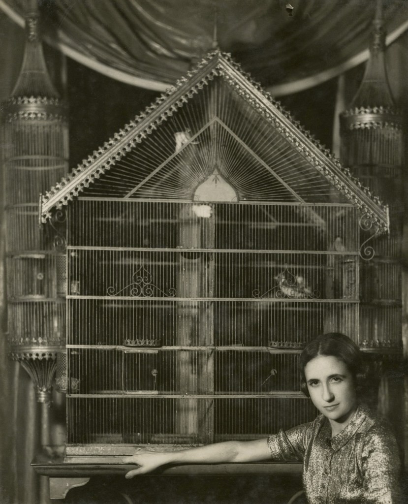 Dora Maar (French, 1907-1997) 'Portrait of Lise Deharme, at home in front of her birdcage' 1936 Dora Maar (French, 1907-1997) 'Portrait of Lise Deharme, at home in front of her birdcage' 1936