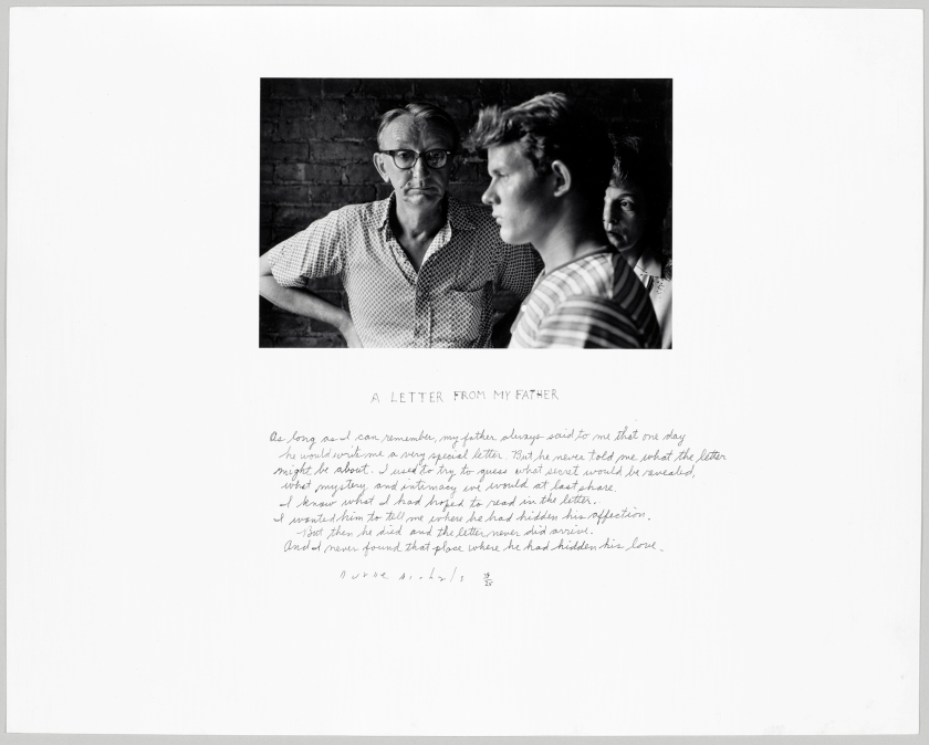 Duane Michals (American, b. 1932) 'A Letter from My Father' 1960
