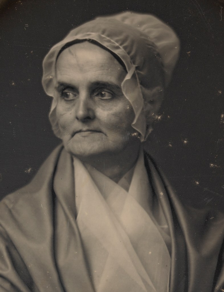 Marcus Aurelius Root (American, 1808-1888) 'Lucretia Coffin Mott' 1851 (detail)