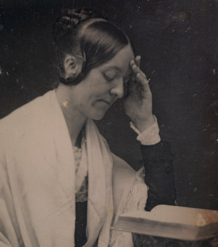 John Plumbe, Jr. (American born Wales, 1809-1857) 'Margaret Fuller' 1846 (detail)