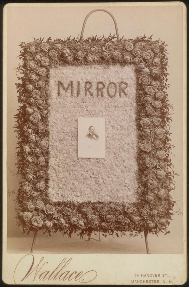 Wallace Studio, Manchester, New Hampshire. 'Untitled (Mirror)' c. 1880s