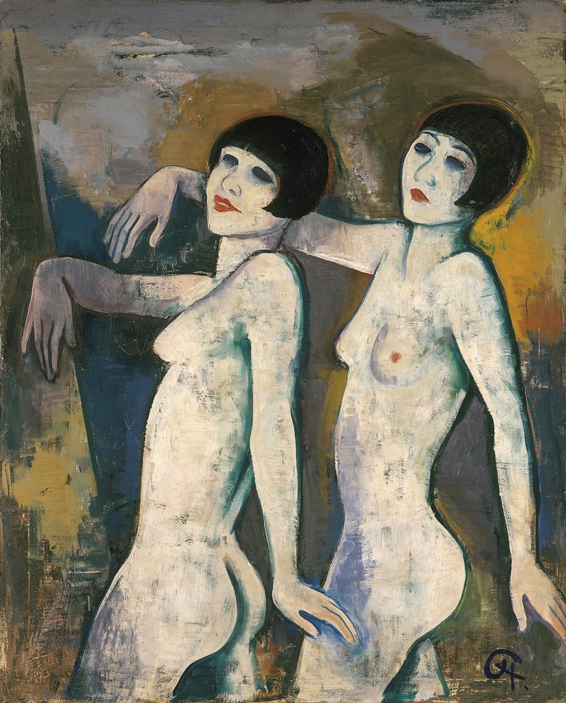 Karl Hofer (German, 1878-1955) 'Tiller Girls' before 1927 Karl Hofer (German, 1878-1955) 'Tiller Girls' before 1927