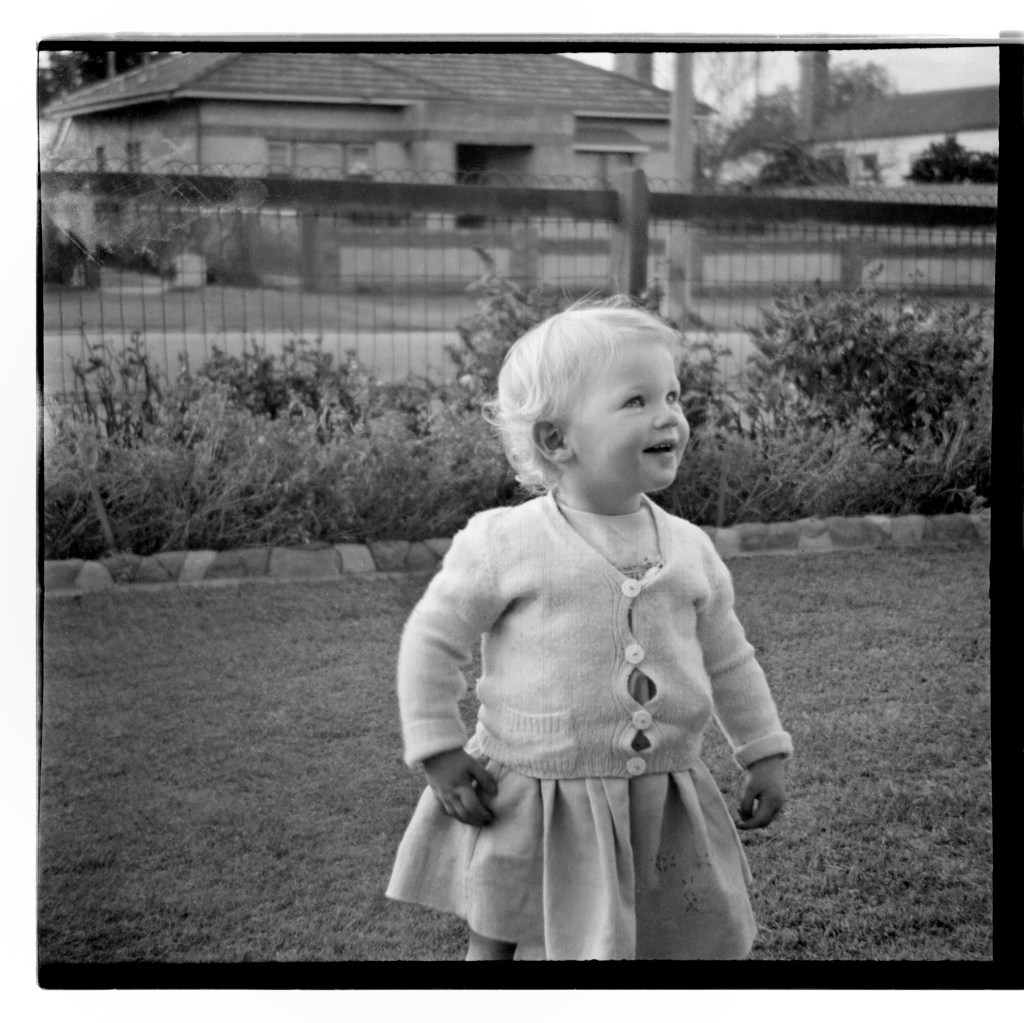 Unknown photographer (Australian) 'Untitled (child on lawn)' 1946-1947