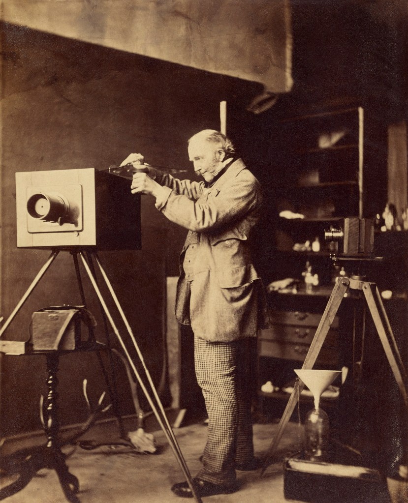 Capt. Horatio Ross (British, 1801-1886) '[Self-portrait preparing a Collodion plate]' 1856-1859