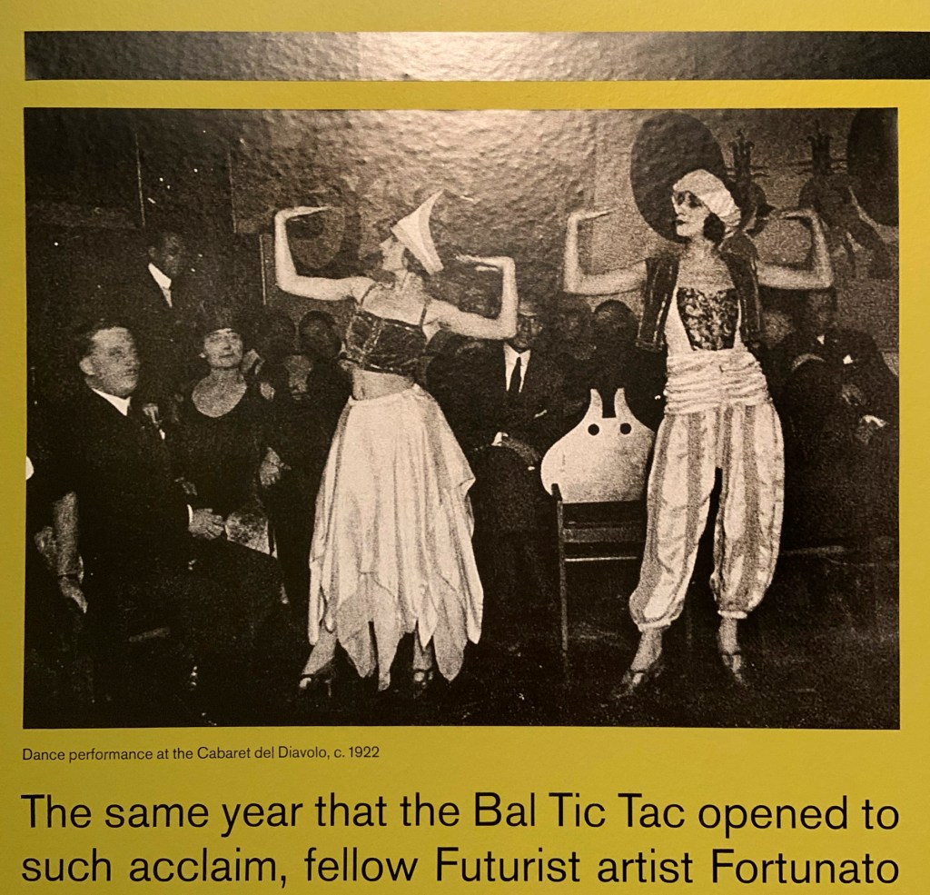 Rome: Cabaret Del Diavolo 1922 wall text from the exhibition 'Into the Night: Cabarets and Clubs in Modern Art' at the Barbican Art Gallery, London, October 2019 - January 2019 Rome: Cabaret Del Diavolo 1922 wall text from the exhibition 'Into the Night: Cabarets and Clubs in Modern Art' at the Barbican Art Gallery, London, October 2019 - January 2019