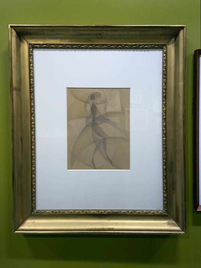 Giacomo Balla. 'Dancer from the Bal Tic Tac' 1921 (installation view) Giacomo Balla. 'Dancer from the Bal Tic Tac' 1921 (installation view)