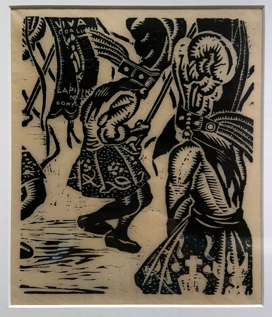 Fernando Leal (Mexican, 1896-1964) 'Danzantes' (Dancers) 1922 (installation view) Fernando Leal (Mexican, 1896-1964) 'Danzantes' (Dancers) 1922 (installation view)