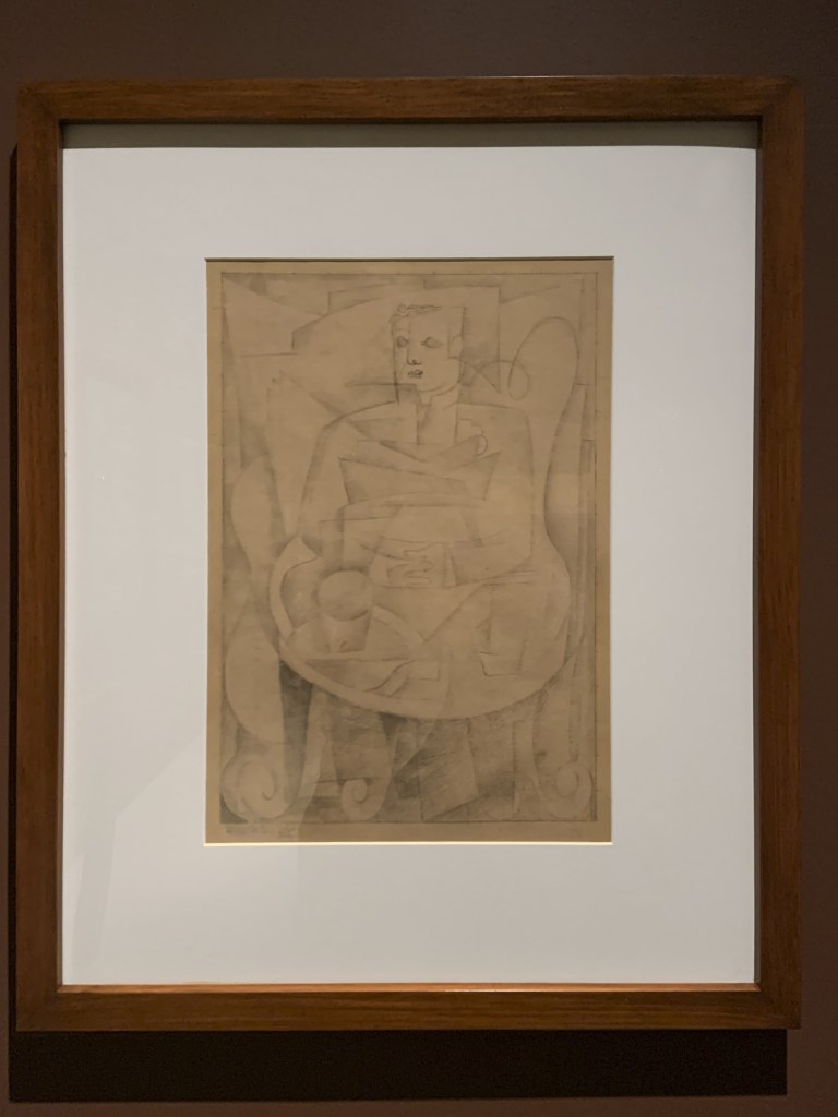 Ramón Alva de la Canal (Mexican, 1892-1985) 'Manuel Maples Arce en el Café de Nadie' (Manuel Maples Arce in the Café de Nadie) c. 1924 (installation view) Ramón Alva de la Canal (Mexican, 1892-1985) 'Manuel Maples Arce en el Café de Nadie' (Manuel Maples Arce in the Café de Nadie) c. 1924 (installation view)