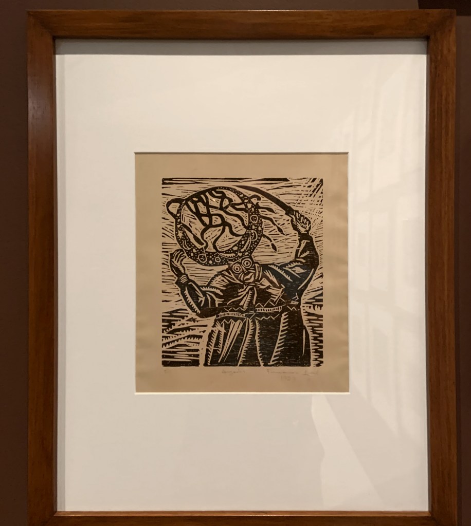 Fernando Leal (Mexican, 1896-1964) 'Dance of the Crescent Moon' 1922 (installation view) Fernando Leal (Mexican, 1896-1964) 'Dance of the Crescent Moon' 1922 (installation view)