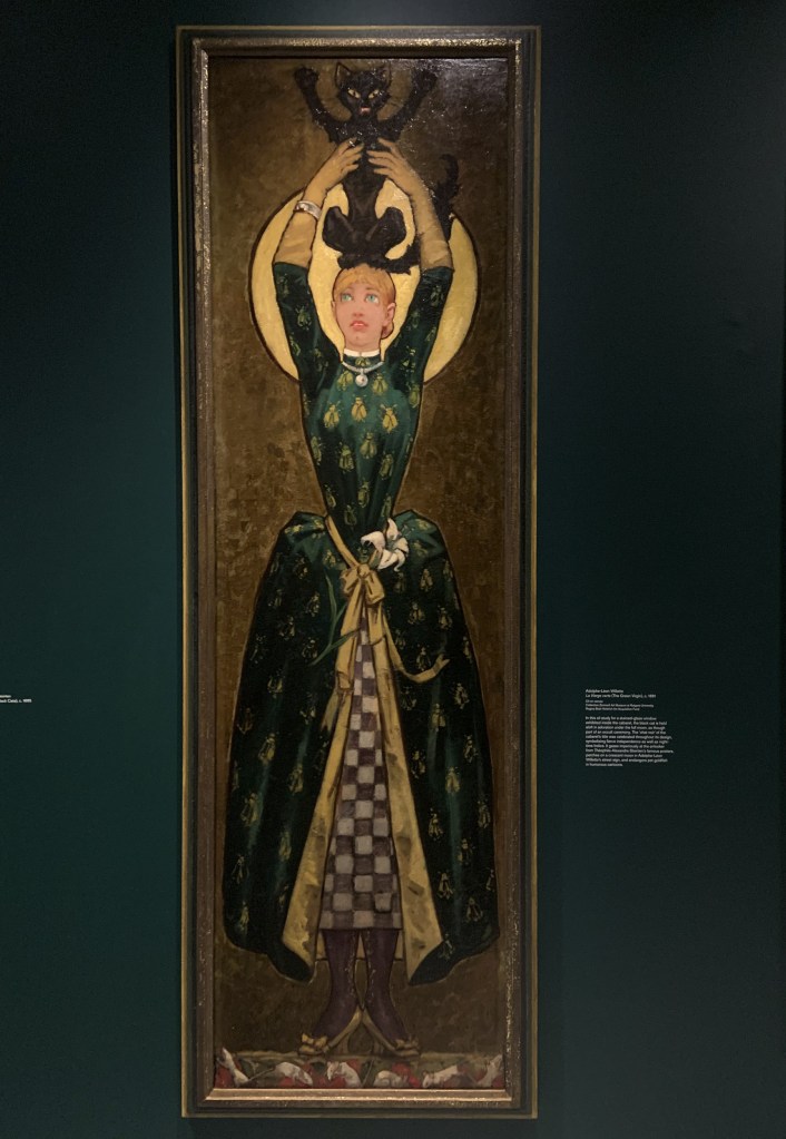 Adolphe-Leon Wilette (French, 1857-1926) 'La Vierge verte' (The Green Virgin) c. 1881 (installation view) Adolphe-Leon Wilette (French, 1857-1926) 'La Vierge verte' (The Green Virgin) c. 1881 (installation view)