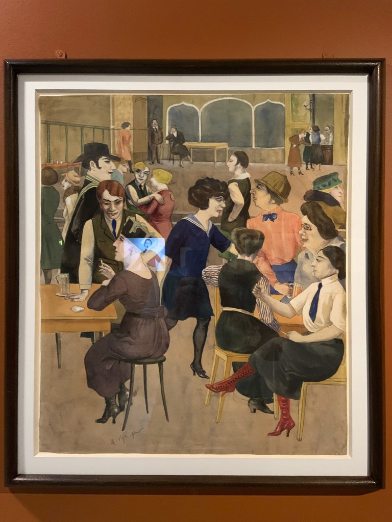 Rudolf Schlichter (German, 1890-1955) 'Damenkneipe' (Women's Club) c. 1925 (installation view) Rudolf Schlichter (German, 1890-1955) 'Damenkneipe' (Women's Club) c. 1925 (installation view)