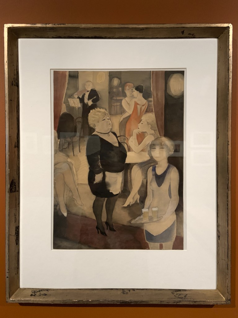 Jeanne Mammen (German, 1890-1976) 'Café Nollendorf' c. 1931 (installation view) Jeanne Mammen (German, 1890-1976) 'Café Nollendorf' c. 1931 (installation view)