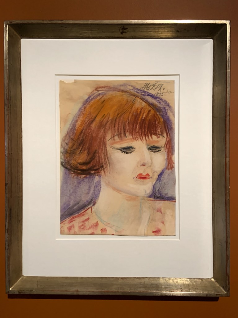 Otto Dix (German, 1891-1969) 'Anita Berber' 1925 (installation view) Otto Dix (German, 1891-1969) 'Anita Berber' 1925 (installation view)