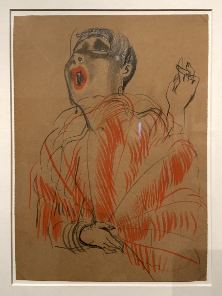 Erna Schmidt-Caroll (German, 1896-1964) 'Chansonette' (Singer) c. 1928 (installation view) Erna Schmidt-Caroll (German, 1896-1964) 'Chansonette' (Singer) c. 1928 (installation view)