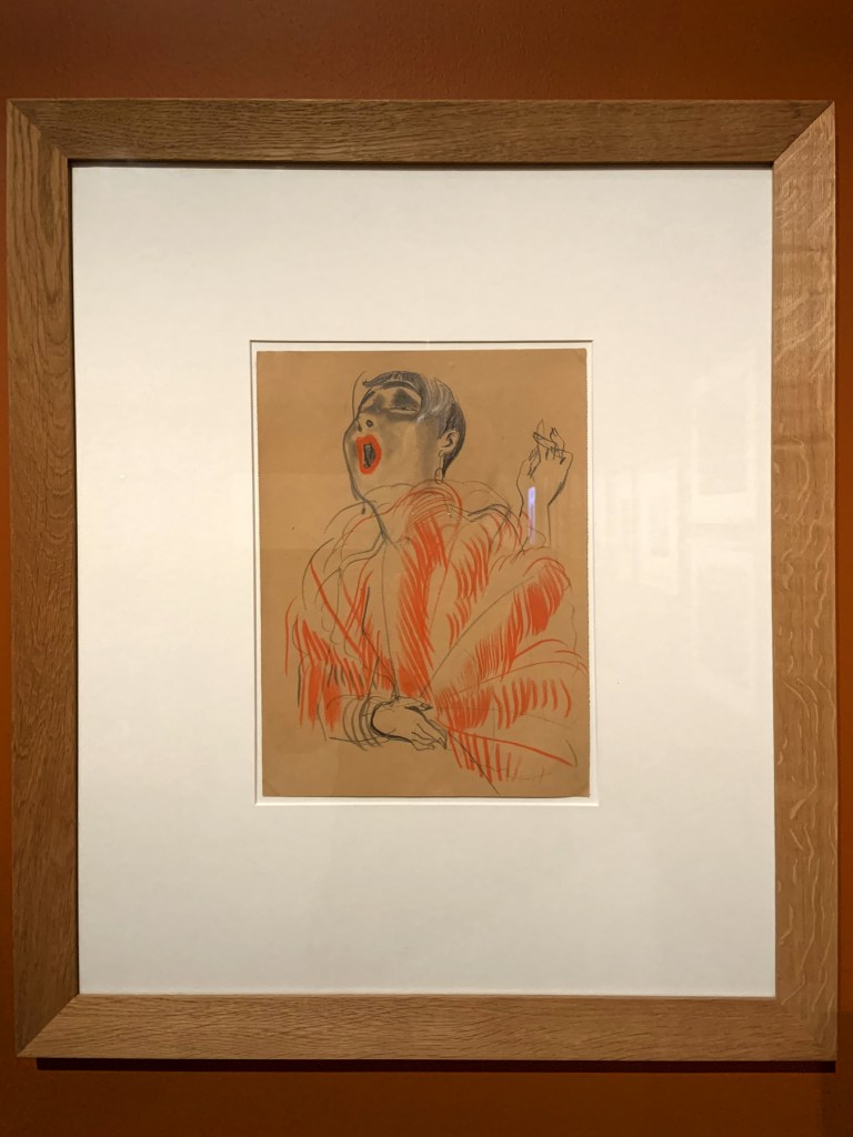 Erna Schmidt-Caroll (German, 1896-1964) 'Chansonette' (Singer) c. 1928 (installation view) Erna Schmidt-Caroll (German, 1896-1964) 'Chansonette' (Singer) c. 1928 (installation view)