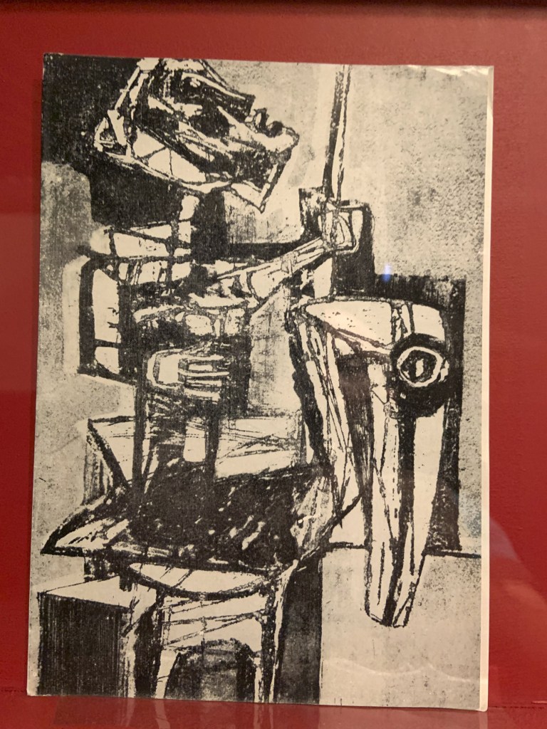 Installation view of the exhibition 'Into the Night: Cabarets and Clubs in Modern Art' at the Barbican Art Gallery showing some of the publishing output of the Mbari clubs Installation view of the exhibition 'Into the Night: Cabarets and Clubs in Modern Art' at the Barbican Art Gallery showing some of the publishing output of the Mbari clubs