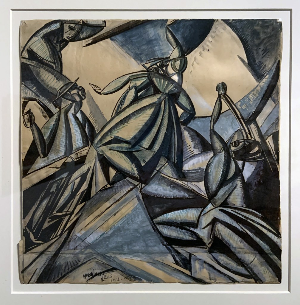 Wyndham Lewis (English, 1882-1957) 'Kermesse' 1912 (installation view) Wyndham Lewis (English, 1882-1957) 'Kermesse' 1912 (installation view)