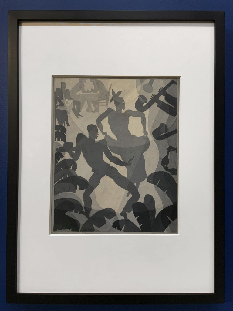 Aaron Douglas (American, 1899-1979) 'Dance' c. 1930 (installation view) Aaron Douglas (American, 1899-1979) 'Dance' c. 1930 (installation view)