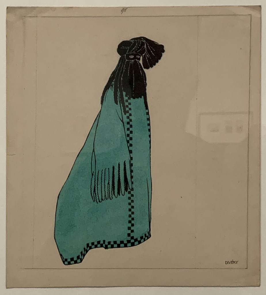 Josef von Divéky (Hungarian, 1887-1951) 'Design for 'Green Domino'for the Cabaret Fledermaus' 1908 (installation view) Josef von Divéky (Hungarian, 1887-1951) 'Design for 'Green Domino'for the Cabaret Fledermaus' 1908 (installation view)