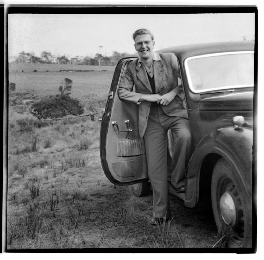 Unknown photographer (Australian) 'Untitled (Man and car)' 1946-47