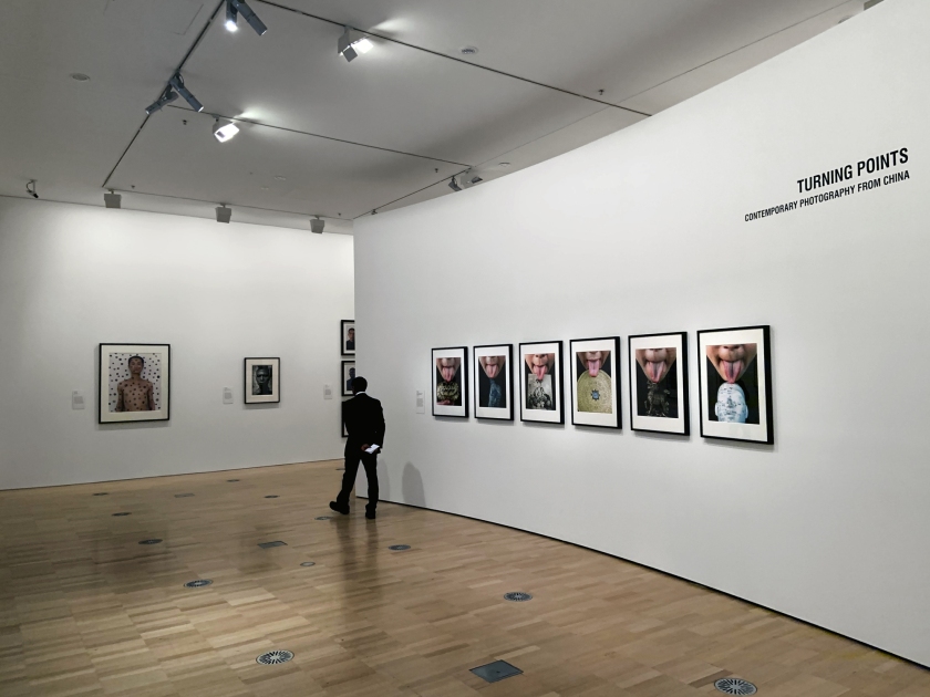 Installation view of the exhibition 'Turning Points: Contemporary Photography from China' at the National Gallery of Victoria, Melbourne