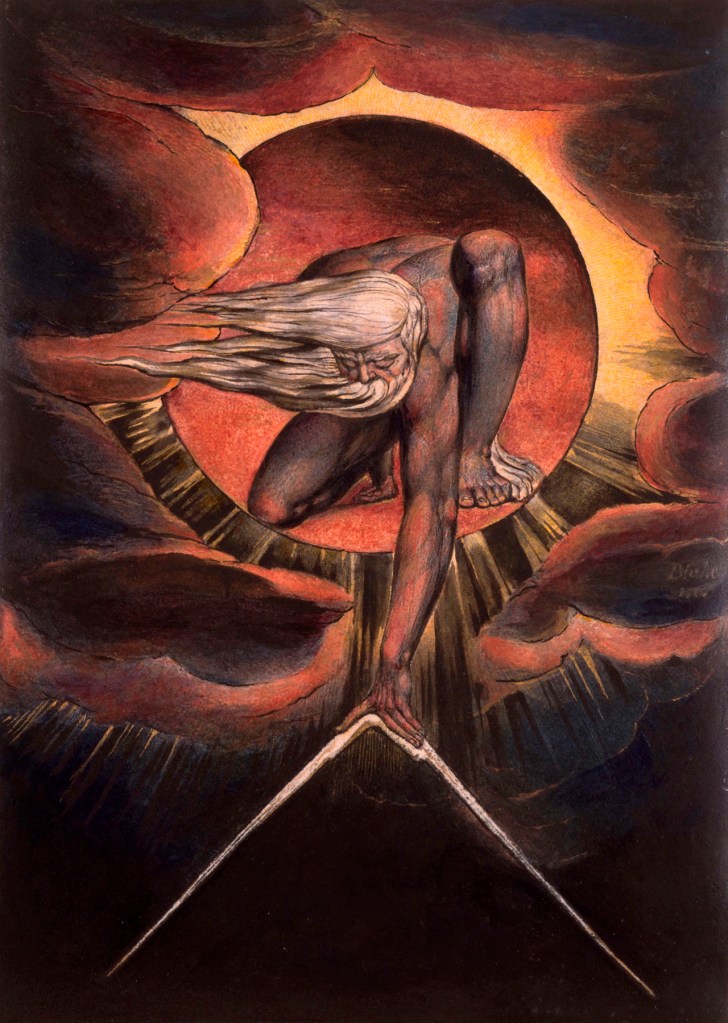 William Blake (British, 1757-1827) 'Europe' Plate i: Frontispiece, 'The Ancient of Days' 1827