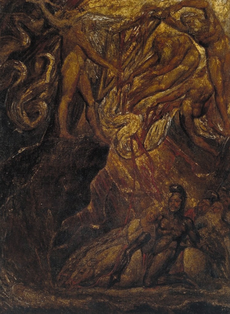 William Blake (British, 1757-1827) 'The Bard, from Gray' ? 1809