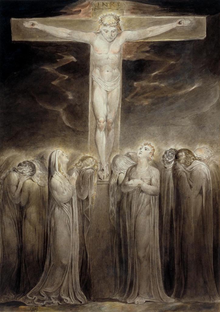 William Blake (British, 1757-1827) The Crucifixion: 'Behold Thy Mother' c. 1805