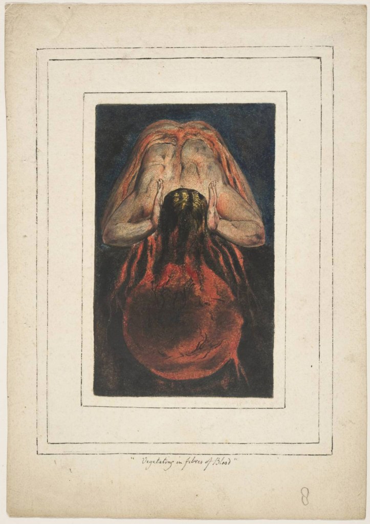 William Blake (British, 1757-1827) 'First Book of Urizen, Plate 15' 1796, c. 1818