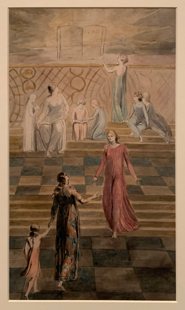 William Blake (British, 1757-1827) 'An Allegory of the Bible' c. 1780-1785 (installation view)