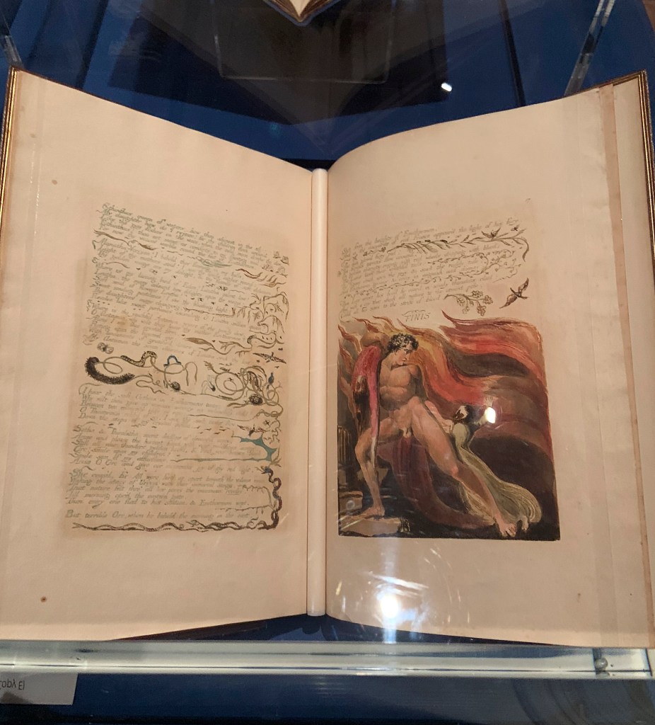 William Blake (British, 1757-1827) 'Europe, A Prophecy (Copy E)' 1794 (installation view)