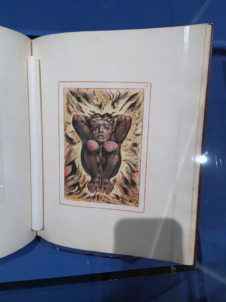 William Blake (British, 1757-1827) 'The First Book of Urizen (Copy G)' 1794, printed c. 1818 (installation view)
