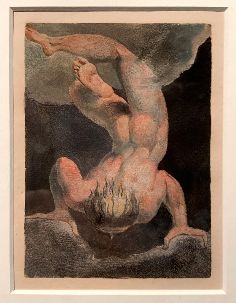 William Blake (British, 1757-1827) 'Copy A, Plate 7 in 'The First Book of Urizen' 1794 (installation view)