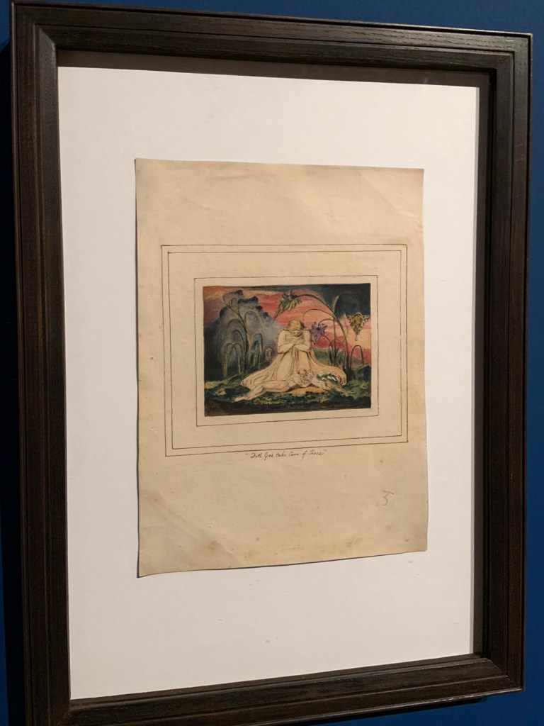 William Blake (British, 1757-1827) 'The Book of Thel, Plate 6' 1796, c. 1818 (installation view) 