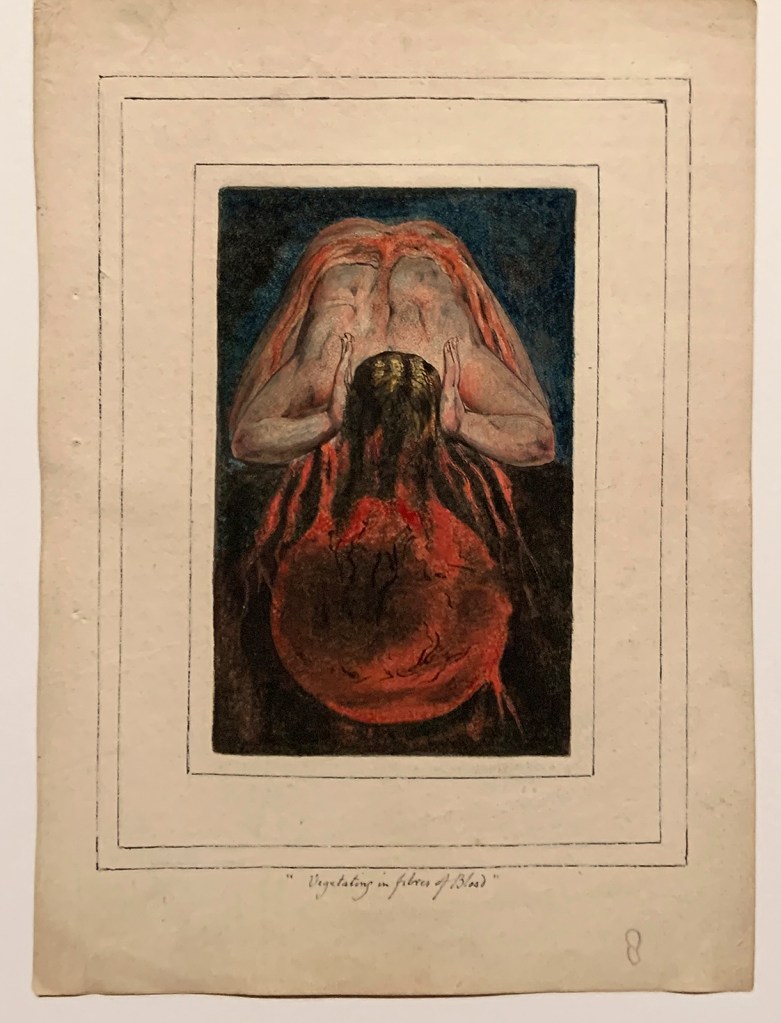 William Blake (British, 1757-1827) 'First Book of Urizen, Plate 15' 1796, c. 1818 (installation view)