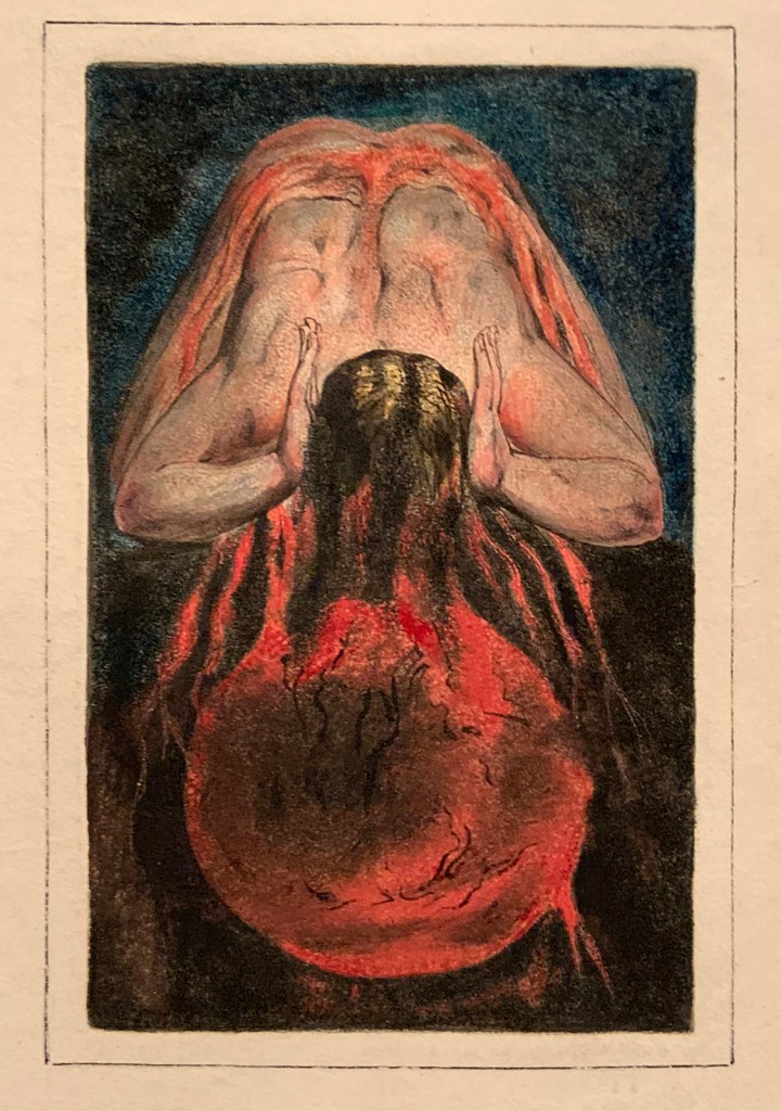 William Blake (British, 1757-1827) 'First Book of Urizen, Plate 15' 1796, c. 1818 (installation view)
