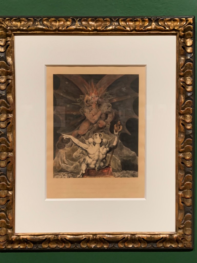 William Blake (British, 1757-1827) The Number of the Beast is 666 c. 1805 (installation view)