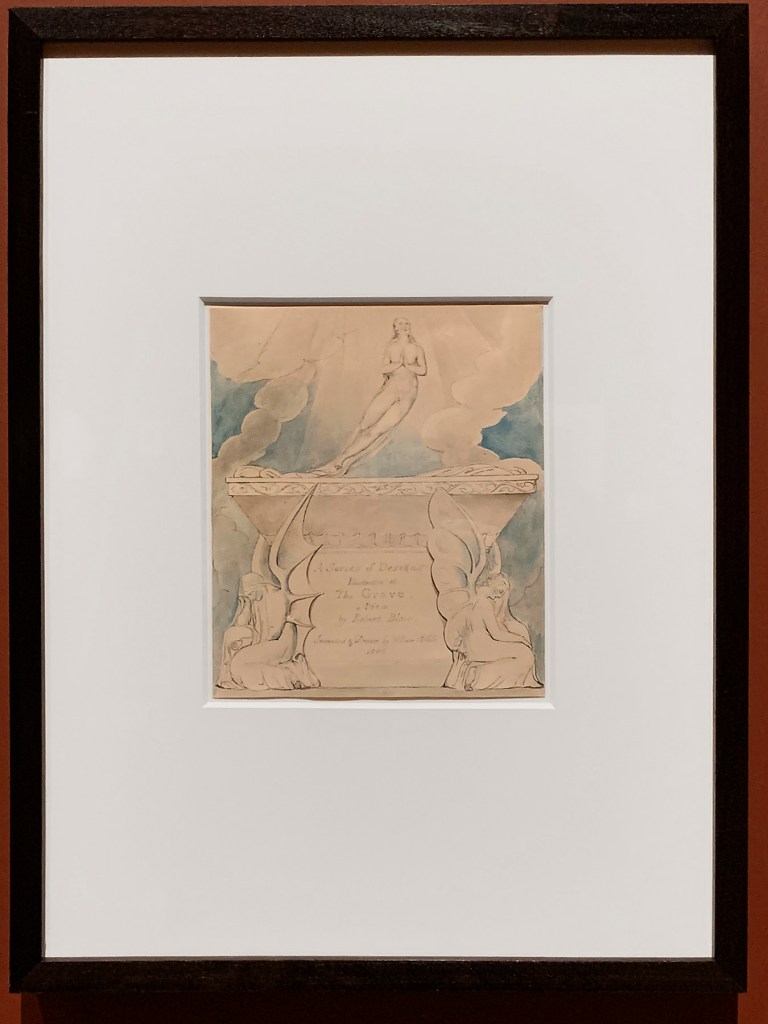 William Blake (British, 1757-1827) A Title Page for 'The Grave' 1806 (installation view)