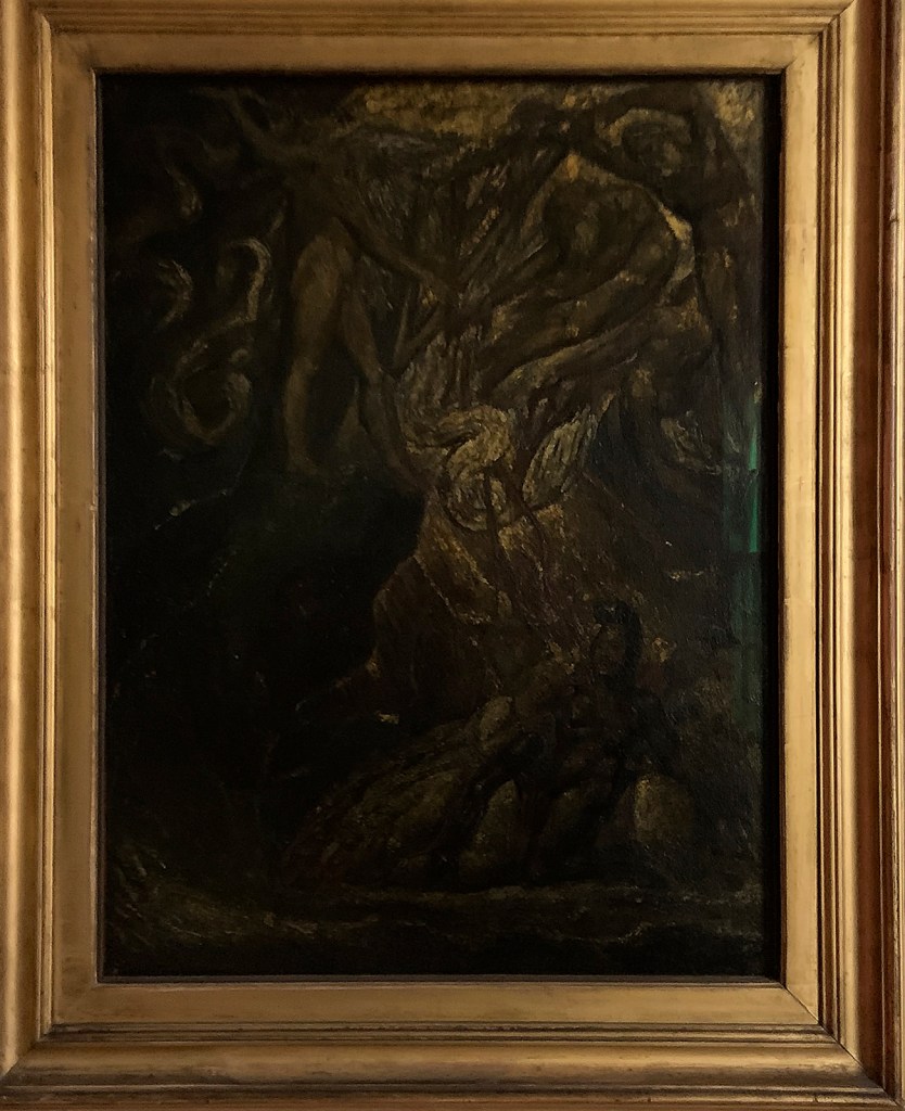 William Blake (British, 1757-1827) 'The Bard, from Gray' ? 1809 (installation view)