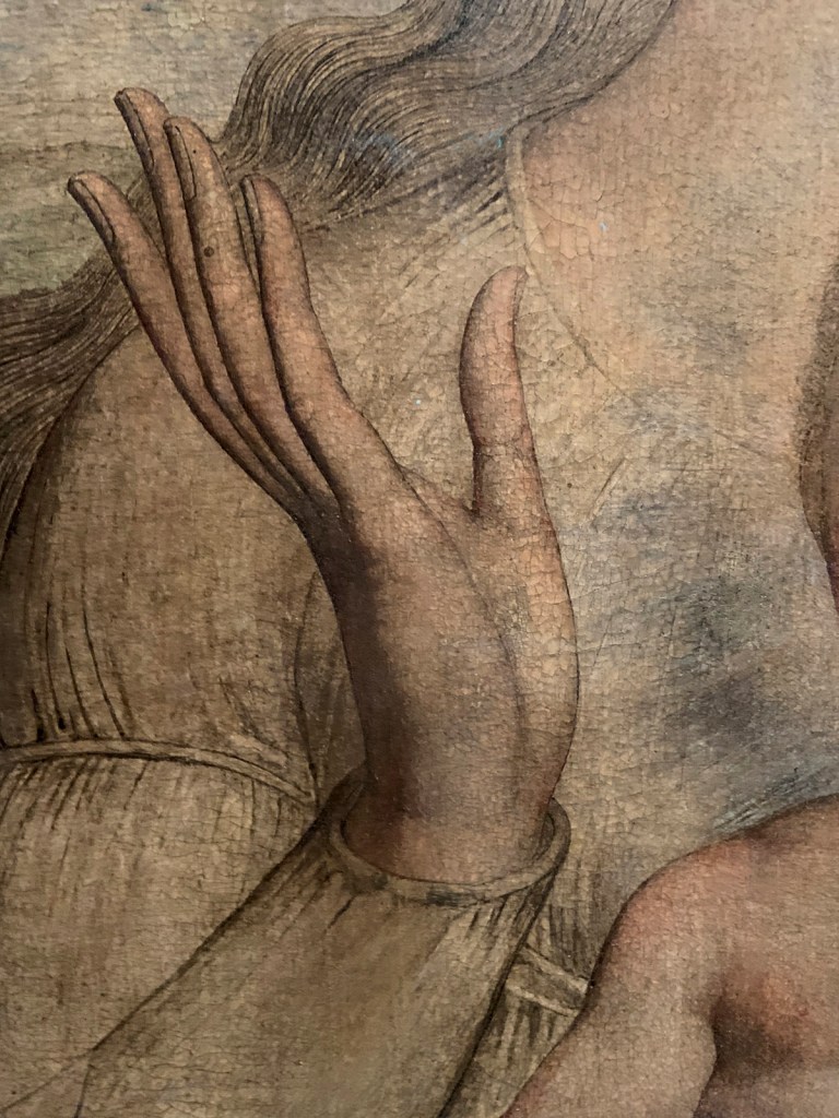 William Blake (British, 1757-1827) 'The Virgin and Child in Egypt' 1810 (installation view detail)