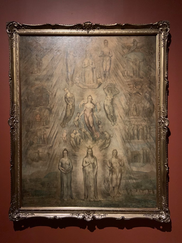 William Blake (British, 1757-1827) 'An Allegory of the Spiritual Condition of Man' ? 1811 (installation view)